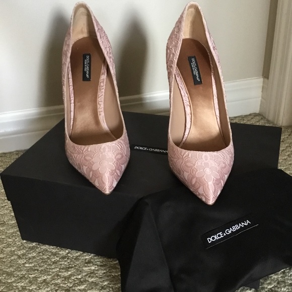 Dolce & Gabbana Taglia Rosa Brocade Pumps, Size 40 - Picture 1 of 5